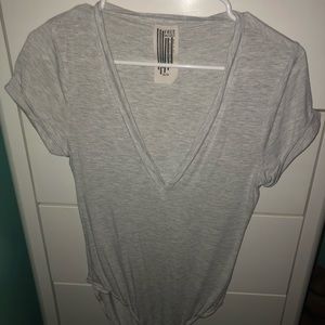 Free People Grey T-shirt bodysuit
